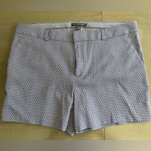 Banana Republic Blue Tailored Diamond Shorts Size 12 Petite